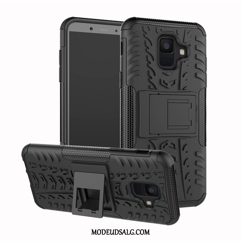 Samsung Galaxy A6 Etui / Cover Silikone Support Anti-fald Beskyttelse Hård