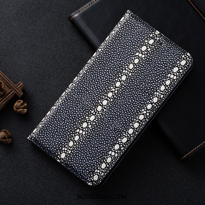 Samsung Galaxy A6 Etui Mønster Ægte Læder Cover Perle Folio