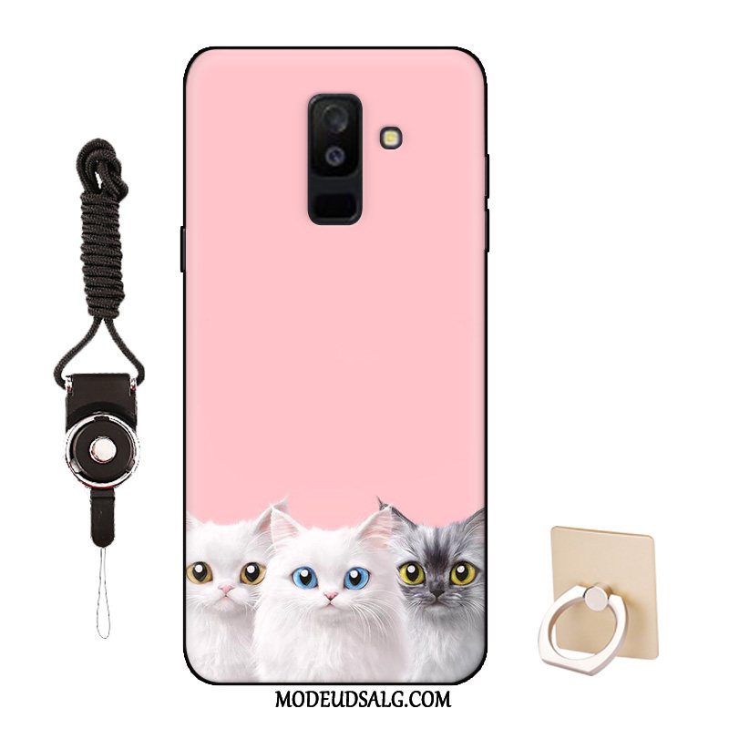 Samsung Galaxy A6+ Etui Silikone Mønster Smuk Cartoon Tilpas