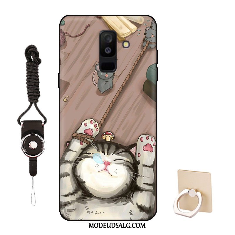 Samsung Galaxy A6+ Etui Silikone Mønster Smuk Cartoon Tilpas