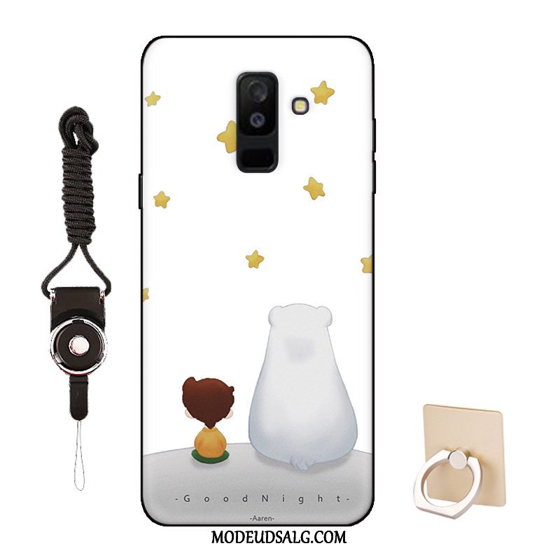 Samsung Galaxy A6+ Etui Silikone Mønster Smuk Cartoon Tilpas