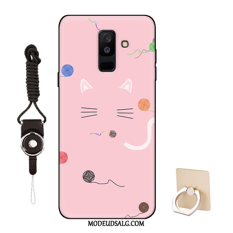 Samsung Galaxy A6+ Etui Silikone Mønster Smuk Cartoon Tilpas