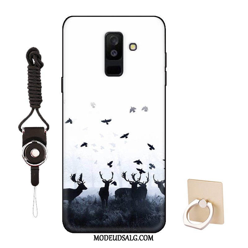 Samsung Galaxy A6+ Etui Silikone Mønster Smuk Cartoon Tilpas