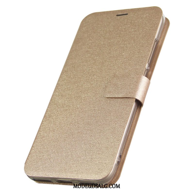 Samsung Galaxy A6 Etui Sort Folio Cover Anti-fald Lædertaske