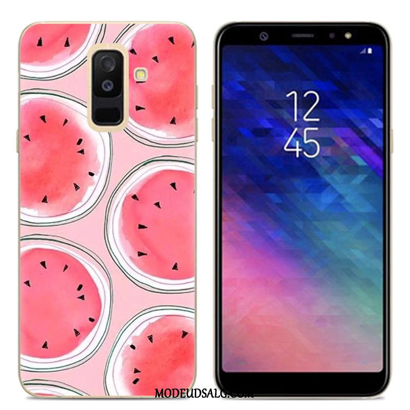 Samsung Galaxy A6+ Etui Sort Kreativ Blød Cover Silikone