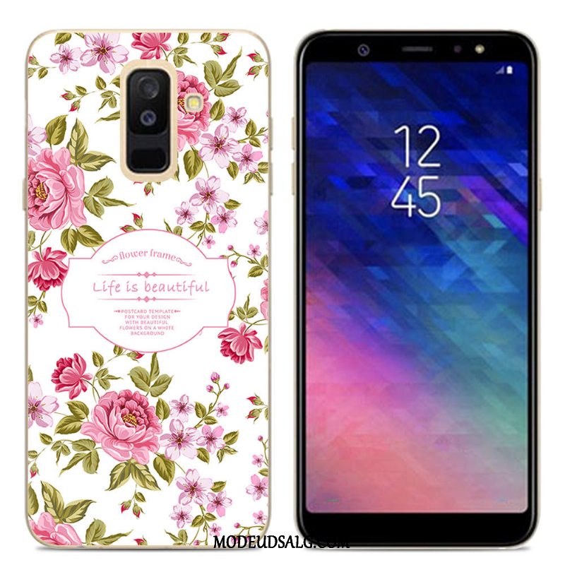 Samsung Galaxy A6+ Etui Sort Kreativ Blød Cover Silikone