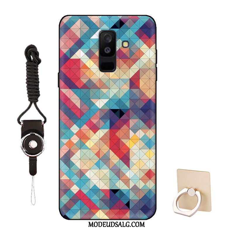 Samsung Galaxy A6+ Etui Tilpas Alt Inklusive Hvid Smuk Blød