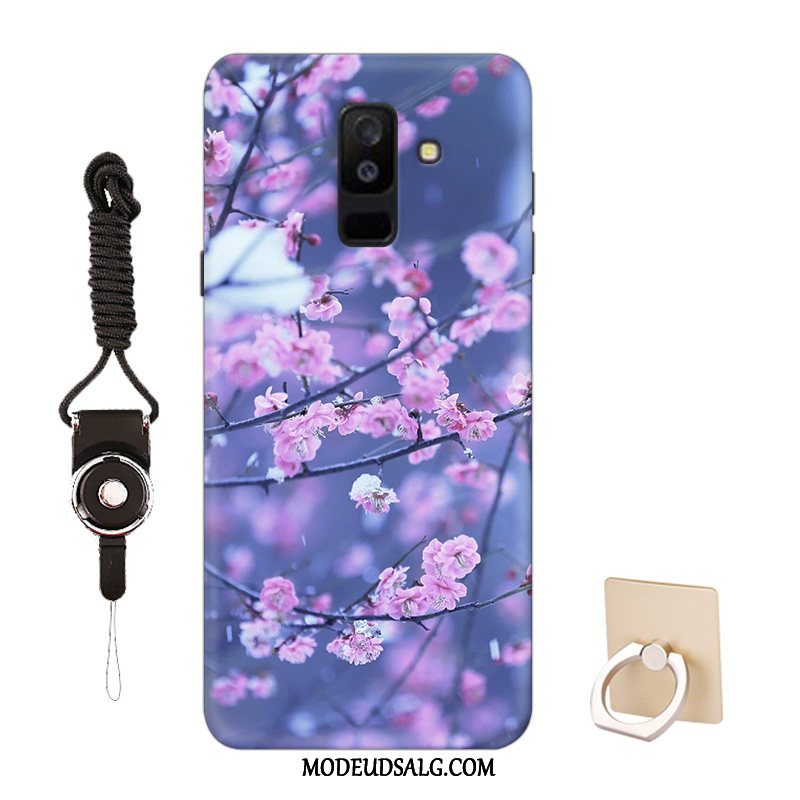 Samsung Galaxy A6+ Etui Tilpas Alt Inklusive Hvid Smuk Blød