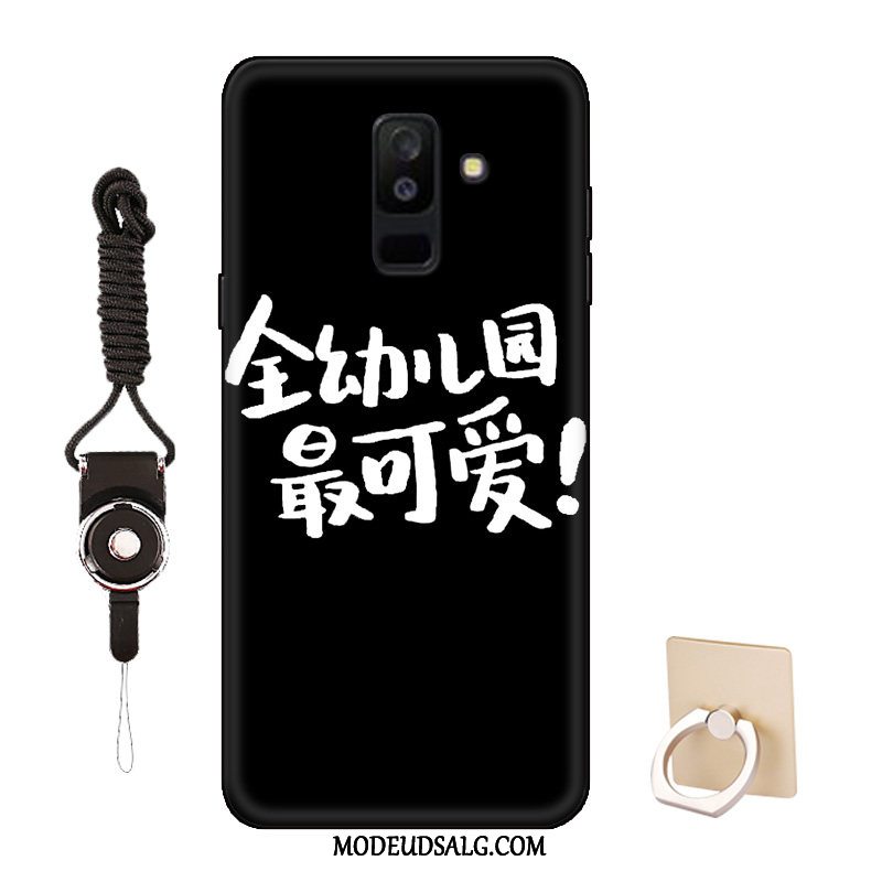 Samsung Galaxy A6+ Etui Tilpas Alt Inklusive Hvid Smuk Blød