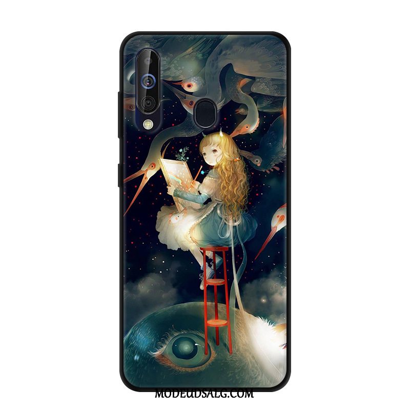 Samsung Galaxy A60 Etui Af Personlighed Anti-fald Cartoon Kreativ Grøn