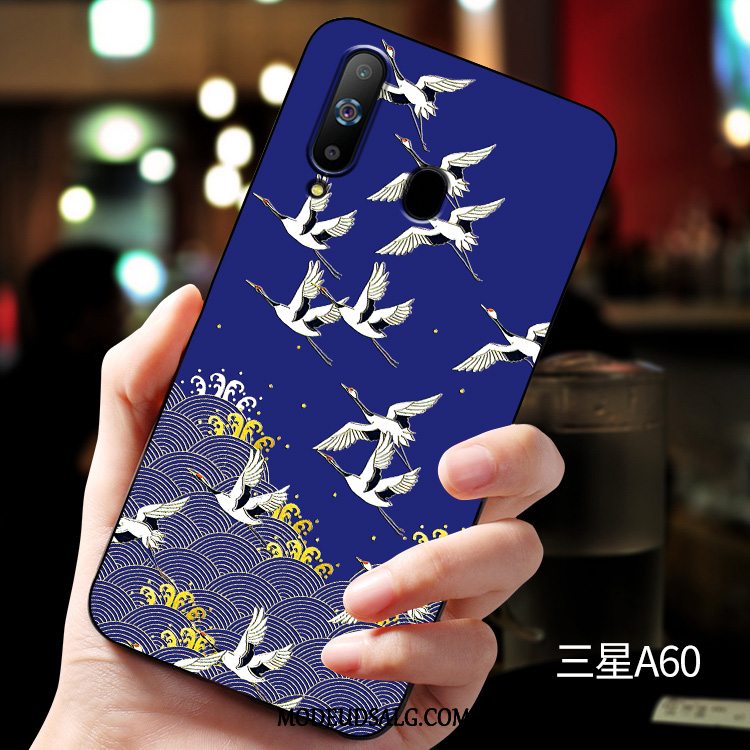 Samsung Galaxy A60 Etui Blød Beskyttelse Cover Tilpas Hvid