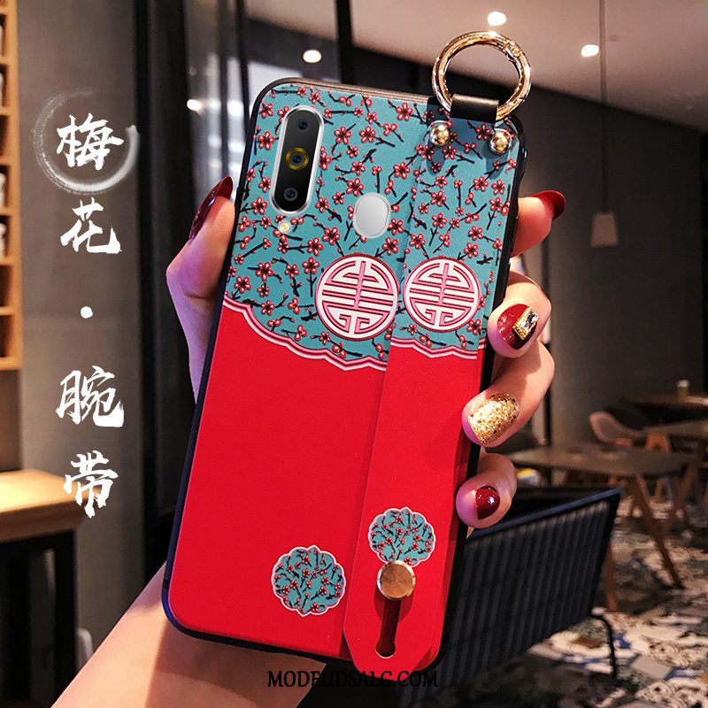 Samsung Galaxy A60 Etui / Cover Af Personlighed Rød Vintage Trend Mode