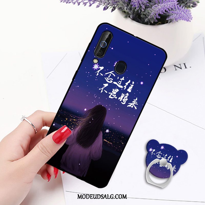 Samsung Galaxy A60 Etui / Cover Hængende Ornamenter Net Red Lilla Beskyttelse