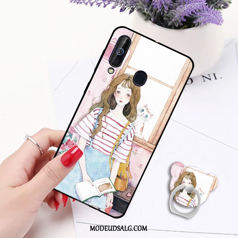 Samsung Galaxy A60 Etui / Cover Hængende Ornamenter Net Red Lilla Beskyttelse