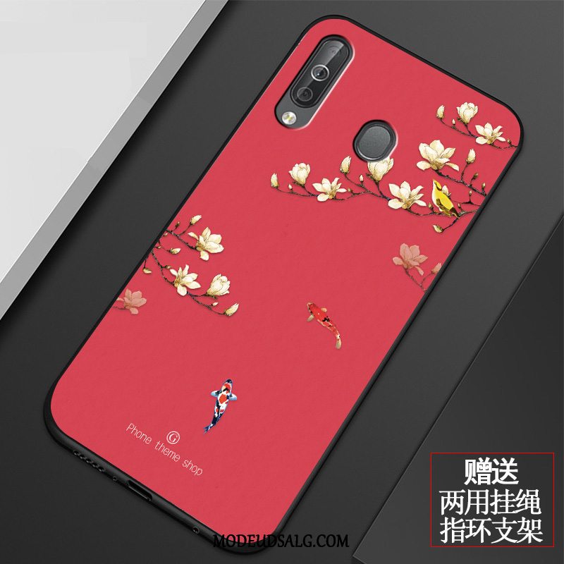 Samsung Galaxy A60 Etui / Cover Sort Blød Anti-fald Alt Inklusive Kunst