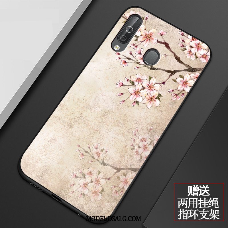 Samsung Galaxy A60 Etui / Cover Sort Blød Anti-fald Alt Inklusive Kunst