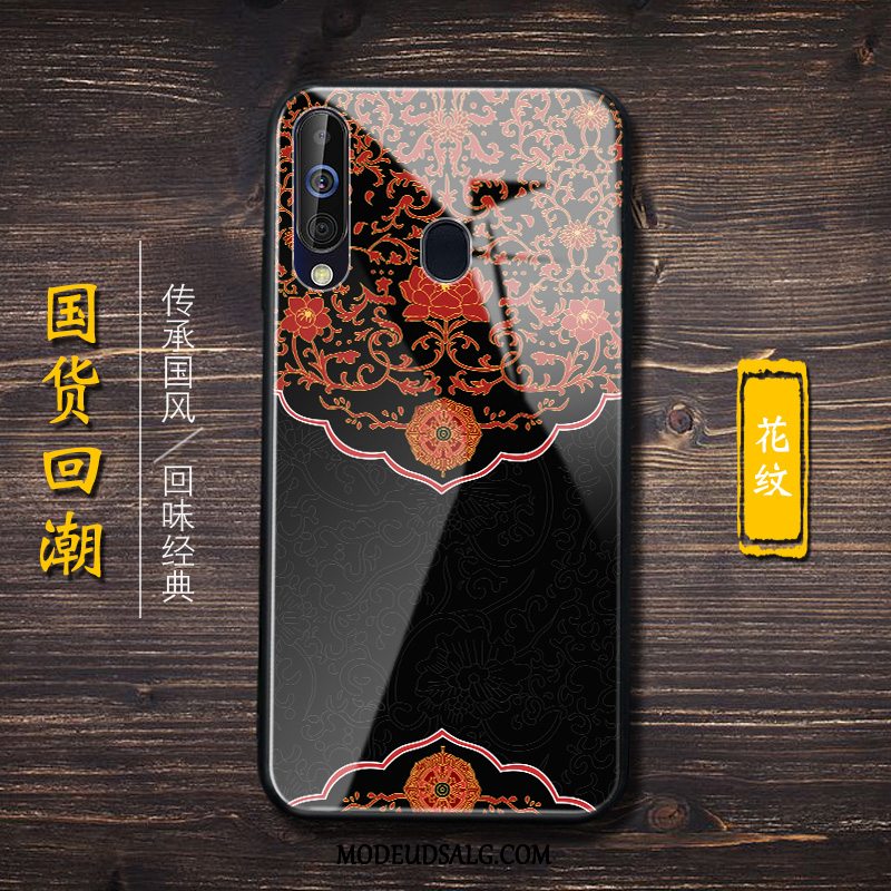 Samsung Galaxy A60 Etui / Cover Trendy Kinesisk Stil Hvid Beskyttelse Glas