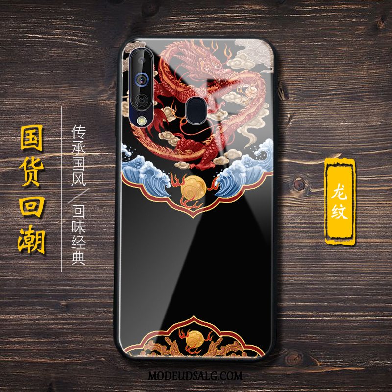 Samsung Galaxy A60 Etui / Cover Trendy Kinesisk Stil Hvid Beskyttelse Glas