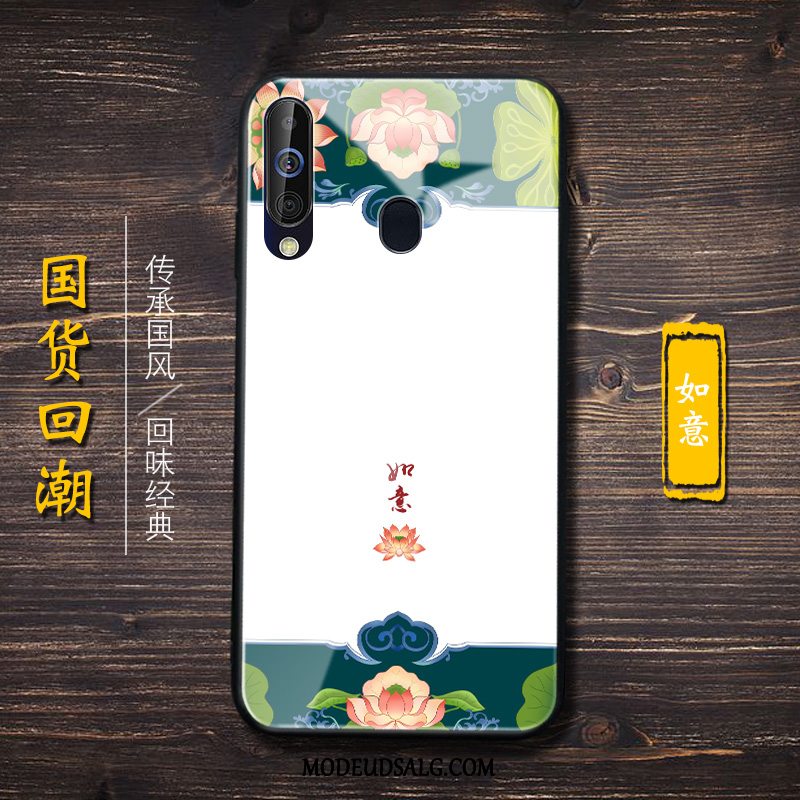 Samsung Galaxy A60 Etui / Cover Trendy Kinesisk Stil Hvid Beskyttelse Glas