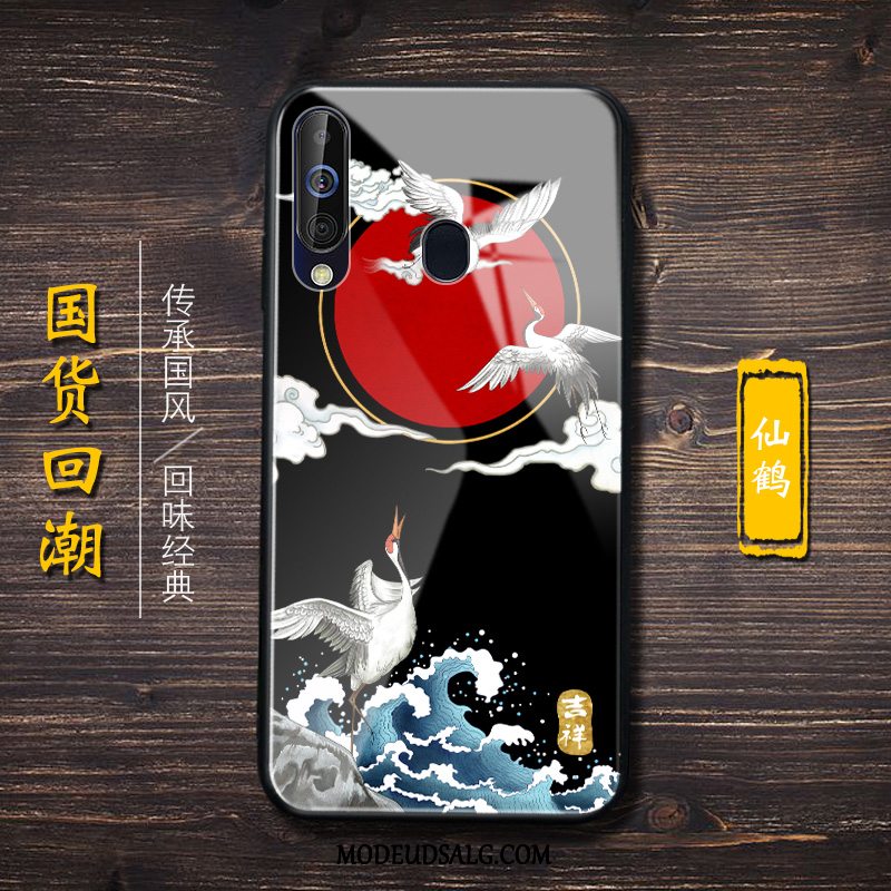 Samsung Galaxy A60 Etui / Cover Trendy Kinesisk Stil Hvid Beskyttelse Glas