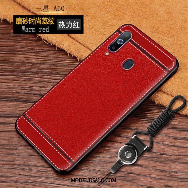 Samsung Galaxy A60 Etui Mode Net Red Cover Alt Inklusive Mønster