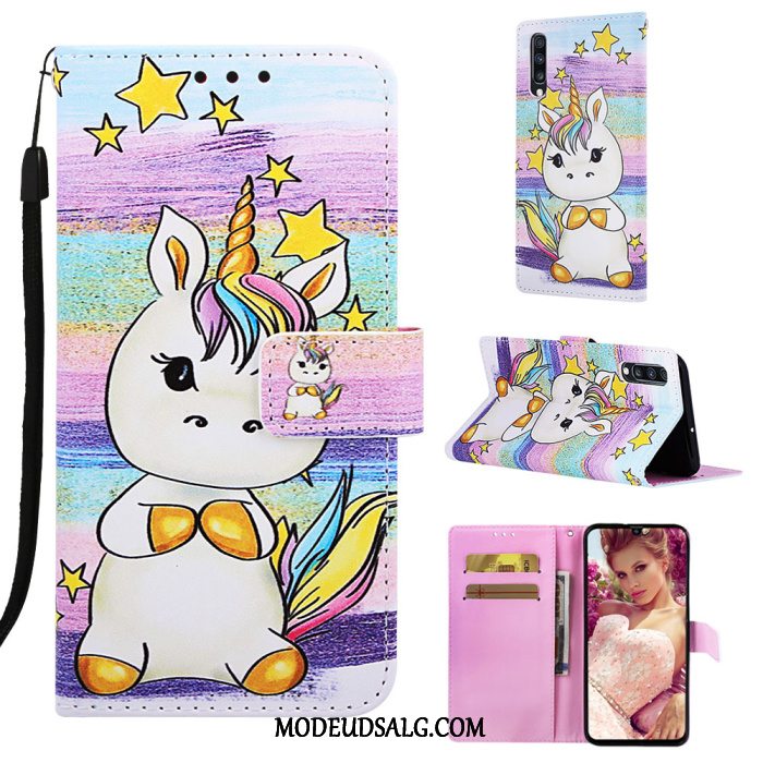 Samsung Galaxy A7 Etui Anti-fald Beskyttelse Silikone Cartoon Clamshell