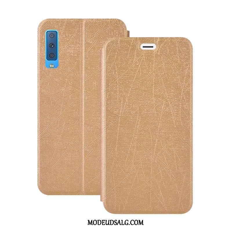 Samsung Galaxy A7 Etui / Cover Blå Folio Lædertaske Alt Inklusive