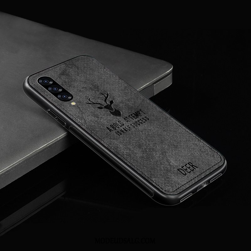 Samsung Galaxy A7 Etui / Cover Blød Ny Klud Mønster Blå