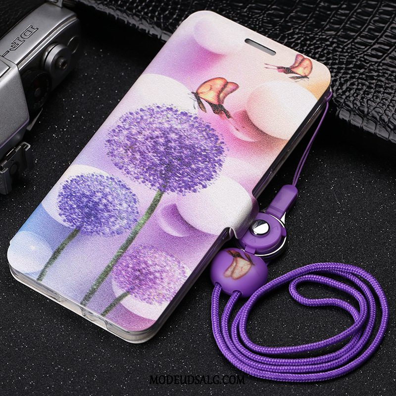 Samsung Galaxy A7 Etui / Cover Clamshell Lædertaske Beskyttelse Lyserød