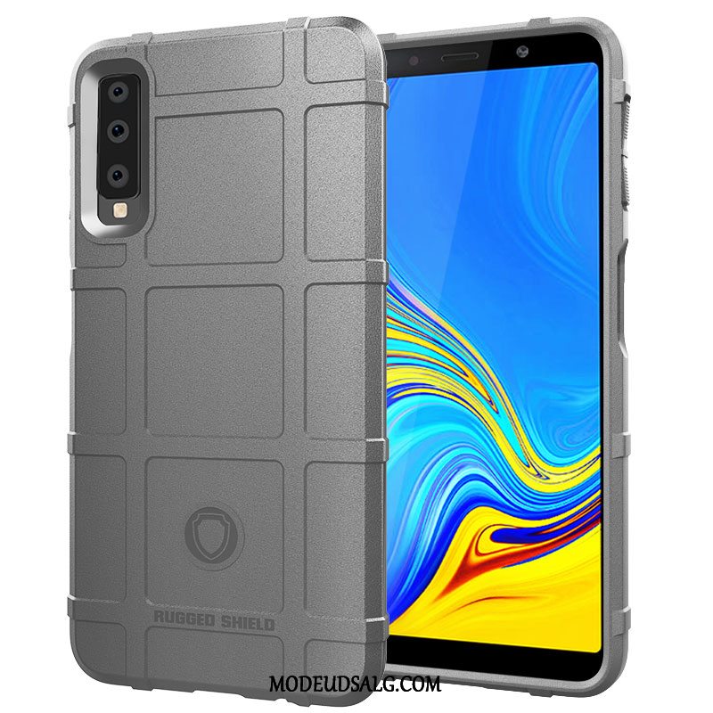 Samsung Galaxy A7 Etui / Cover Kreativ Af Personlighed Grå Silikone