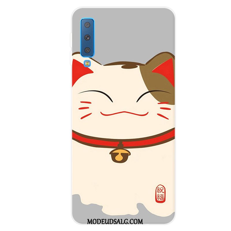 Samsung Galaxy A7 Etui / Cover Silikone Cartoon Guld Tilpas