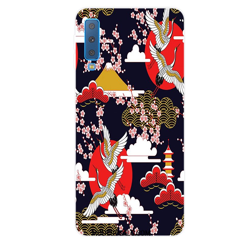 Samsung Galaxy A7 Etui / Cover Silikone Cartoon Guld Tilpas