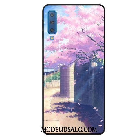 Samsung Galaxy A7 Etui / Cover Ungdom Beskyttelse Gul Kreativ