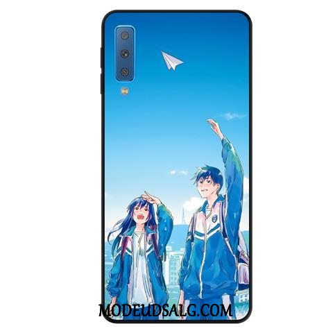 Samsung Galaxy A7 Etui / Cover Ungdom Beskyttelse Gul Kreativ