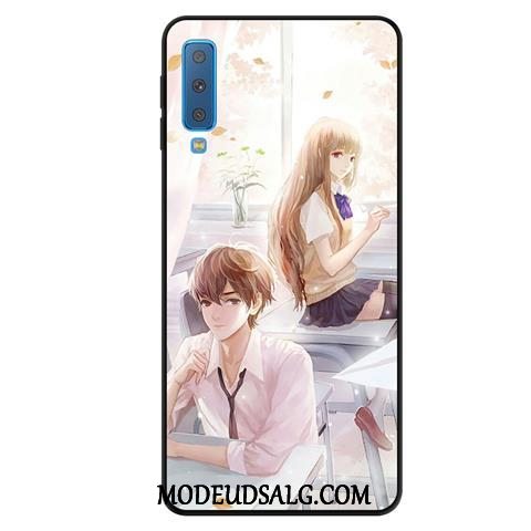 Samsung Galaxy A7 Etui / Cover Ungdom Beskyttelse Gul Kreativ