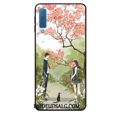 Samsung Galaxy A7 Etui / Cover Ungdom Beskyttelse Gul Kreativ