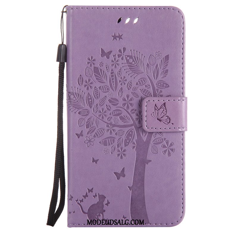 Samsung Galaxy A7 Etui Folio Tegnebog Sort Cartoon Anti-fald