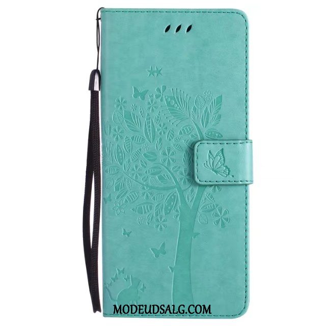 Samsung Galaxy A7 Etui Folio Tegnebog Sort Cartoon Anti-fald