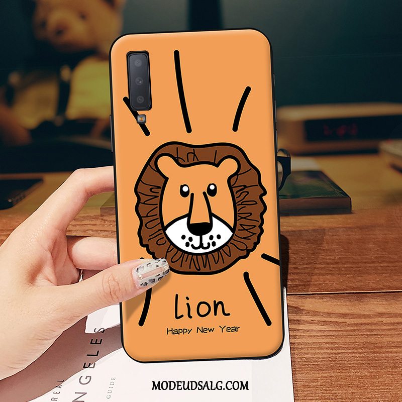 Samsung Galaxy A7 Etui Silikone Cover Ny Cartoon Orange