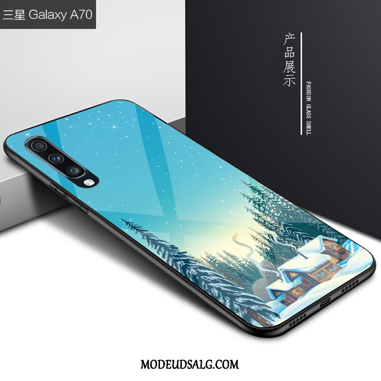 Samsung Galaxy A70 Etui Af Personlighed Anti-fald Kreativ Glas Cover