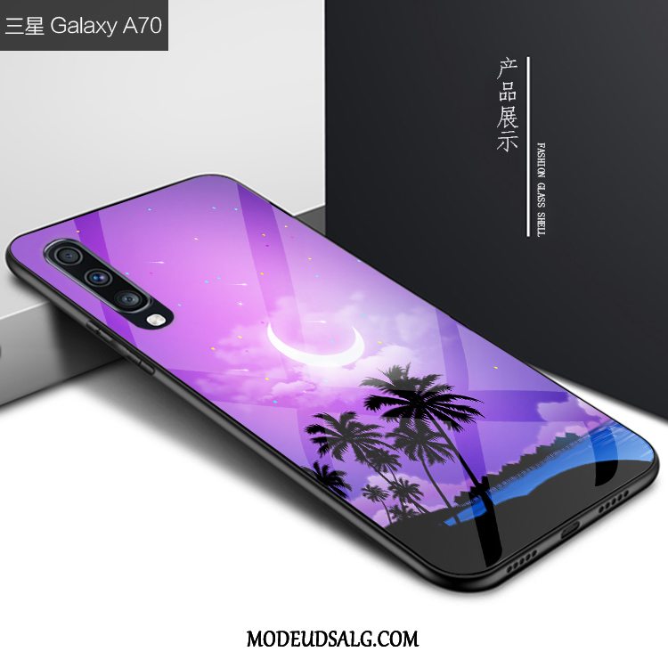 Samsung Galaxy A70 Etui Af Personlighed Anti-fald Kreativ Glas Cover