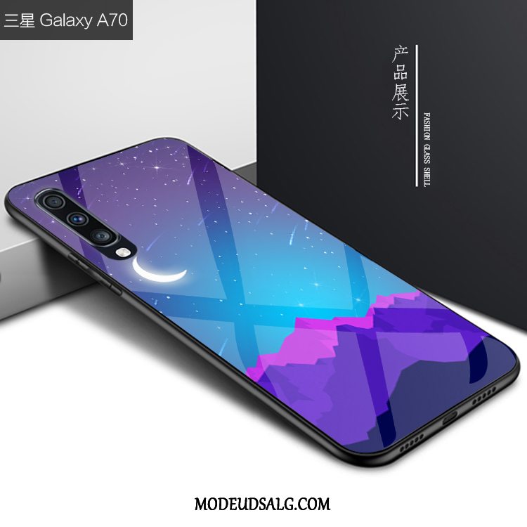 Samsung Galaxy A70 Etui Af Personlighed Anti-fald Kreativ Glas Cover