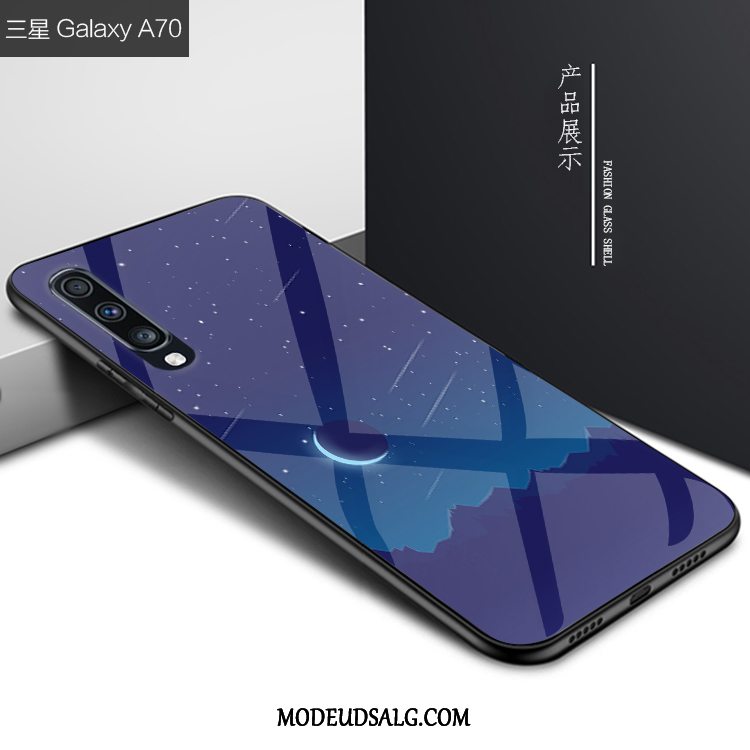 Samsung Galaxy A70 Etui Af Personlighed Anti-fald Kreativ Glas Cover