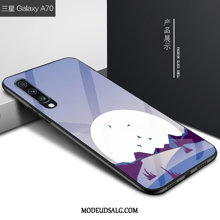 Samsung Galaxy A70 Etui Af Personlighed Anti-fald Kreativ Glas Cover