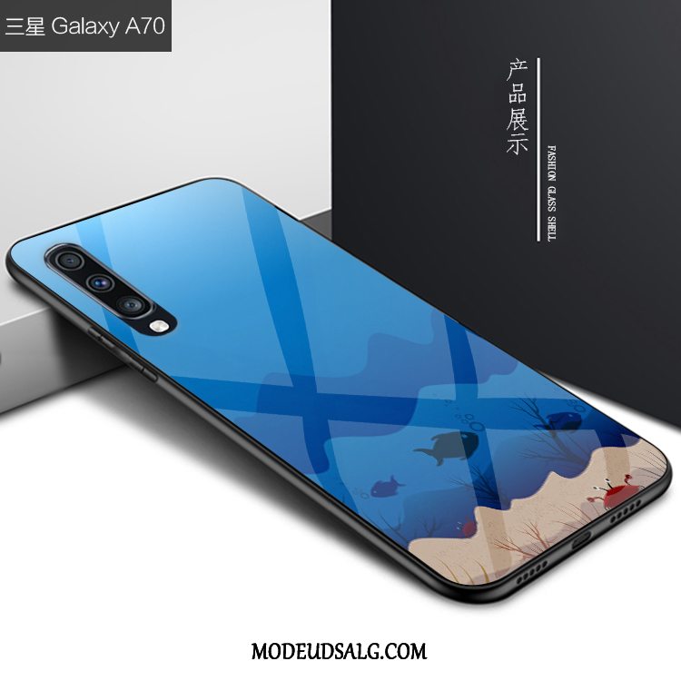 Samsung Galaxy A70 Etui Af Personlighed Anti-fald Kreativ Glas Cover