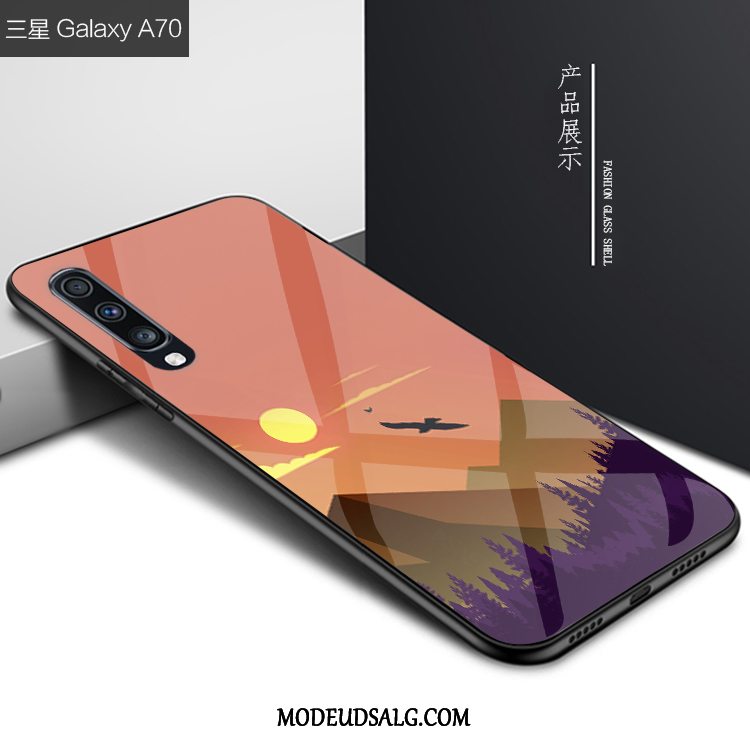 Samsung Galaxy A70 Etui Af Personlighed Anti-fald Kreativ Glas Cover