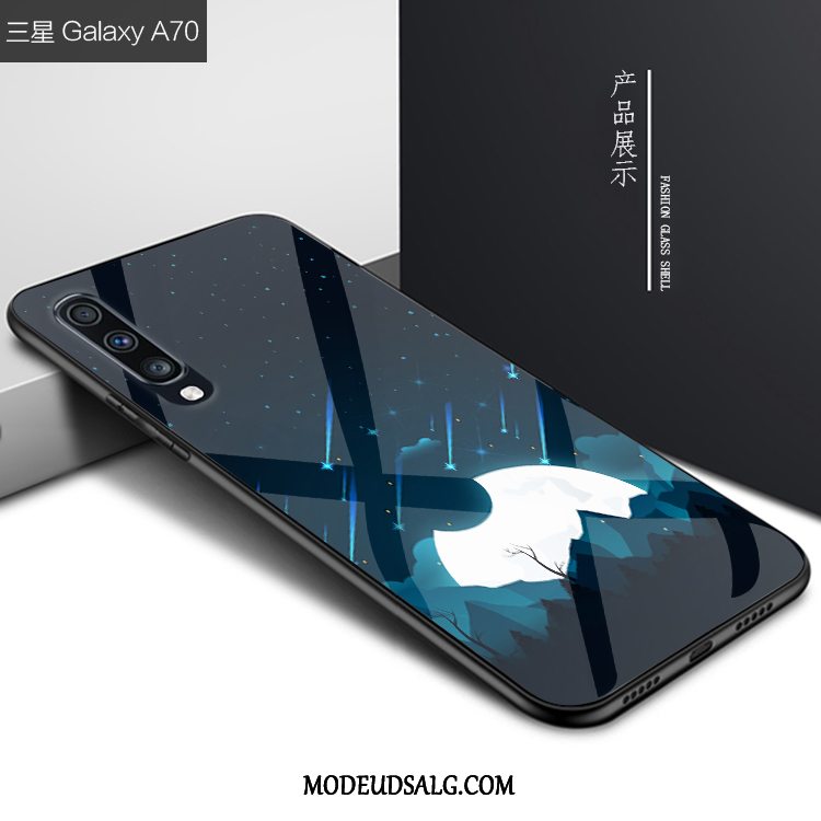 Samsung Galaxy A70 Etui Af Personlighed Anti-fald Kreativ Glas Cover