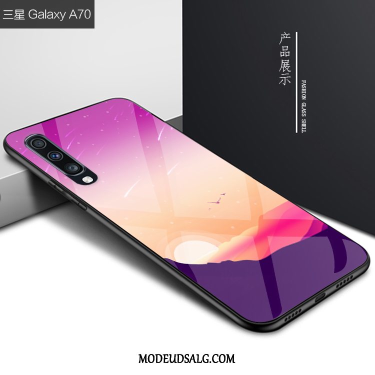 Samsung Galaxy A70 Etui Af Personlighed Anti-fald Kreativ Glas Cover