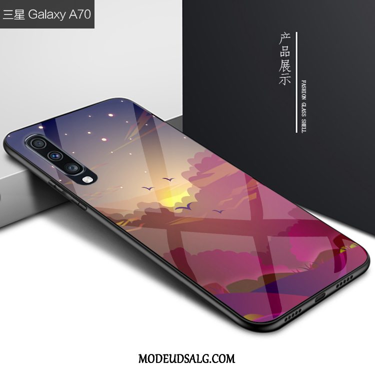 Samsung Galaxy A70 Etui Af Personlighed Anti-fald Kreativ Glas Cover