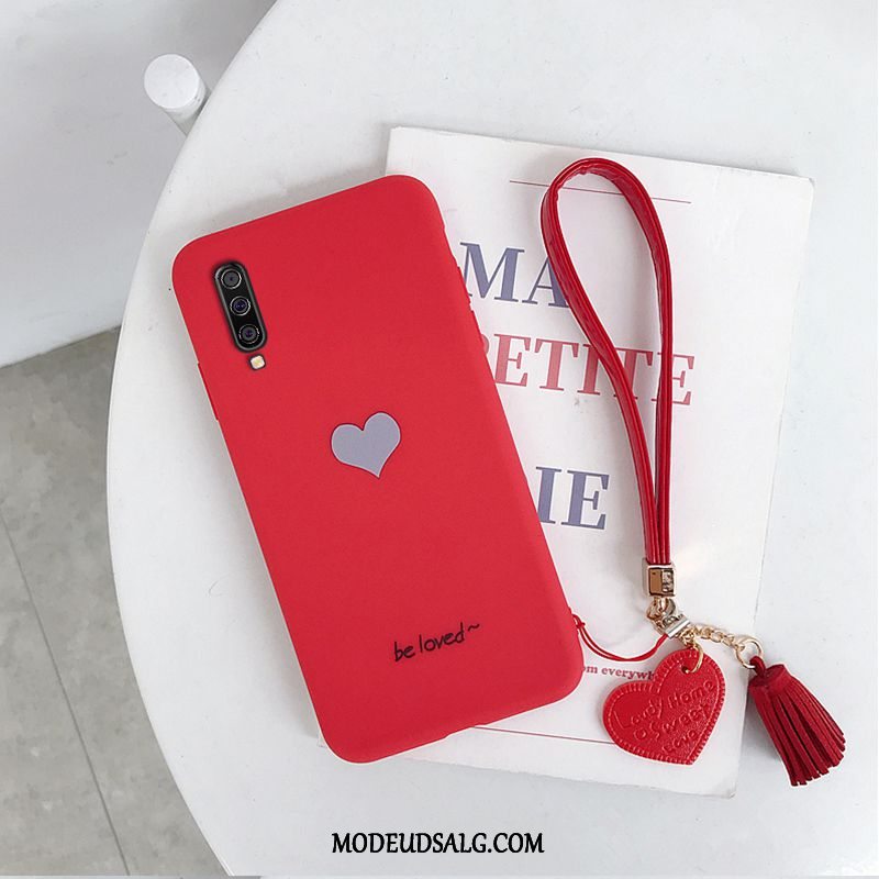 Samsung Galaxy A70 Etui Blød Rød Simple Cover Trend